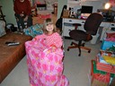 Lilly with Gift from Nanna