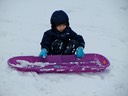 Kara with Sled