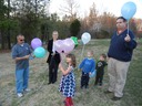 Getting Ready to Launch the Balloons