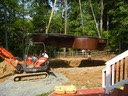 Pool going into the hole