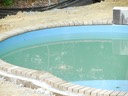 Starting the coping around the pool
