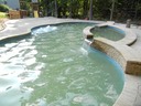 Waterfall and bubblers working