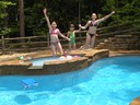 The Girls take a leap