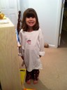 Lilly wearing Lori's Nightgown