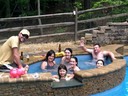 Chillin in the hot tub