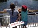 Lilly and Caramia on the Boat