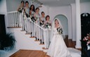 Lori and Bridesmaids on Stairs